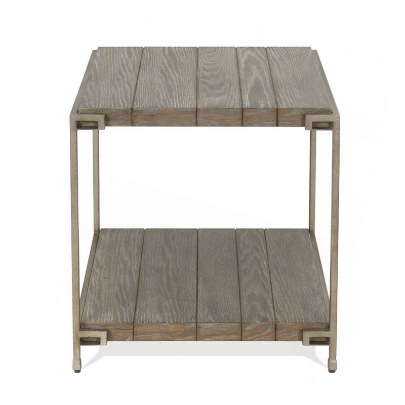 Table de bout en métal avec tablette