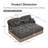 Deep Seat Modular Sofas, Chenille Leopard Modern Style For Home