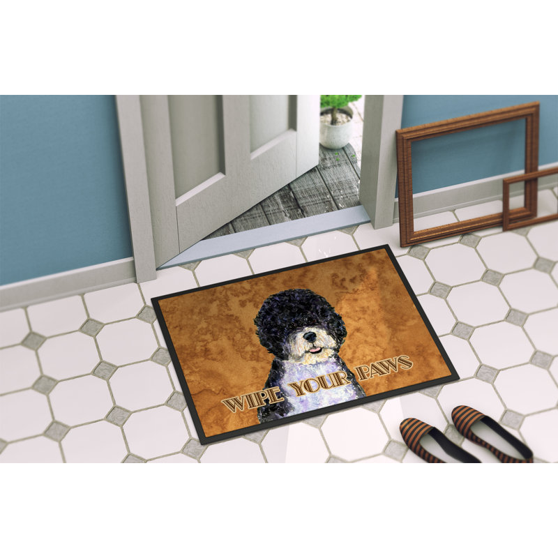 Paillasson antidérapant pour l’intérieur de la porte, Rectangle 2 pi x 3 pi