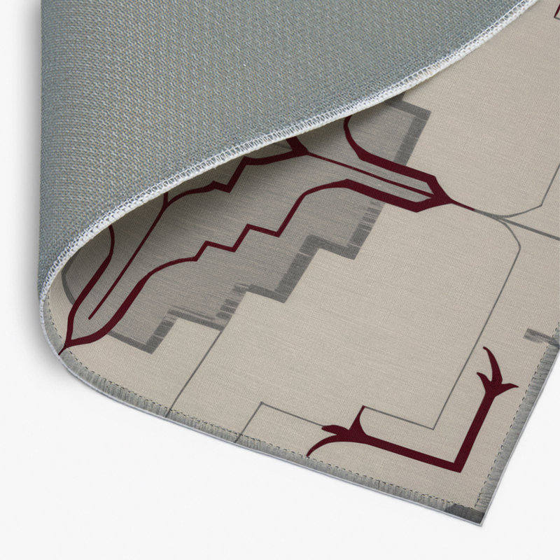 Layered Dimensions Indoor And Outdoor Area Rug, Rectangle 4' x 6'