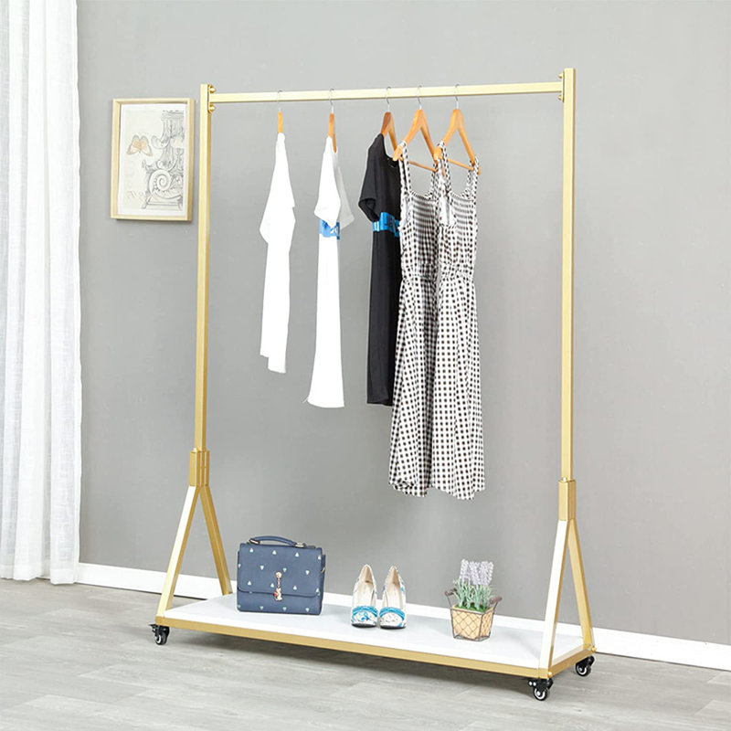 Trudel 120cm Rolling Clothing Rack