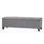 Banc de rangement/repose-pieds rembourré moderne Denali | Conception minimaliste avec rangement dissimulé et charnières à fermeture en douceur-32249973
