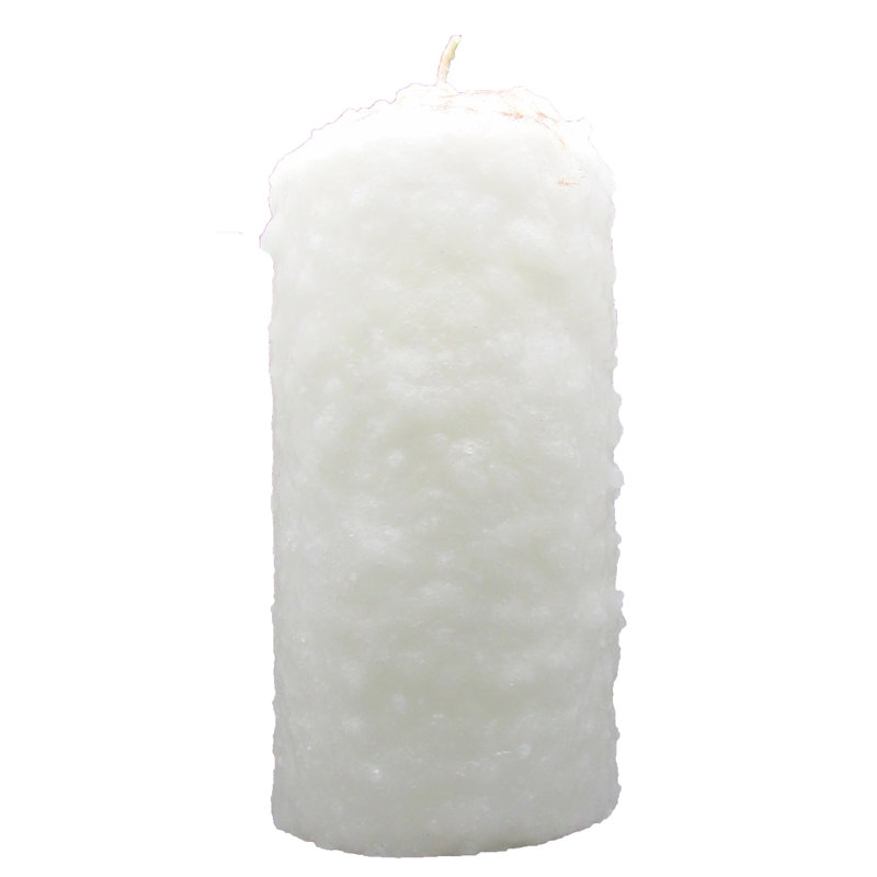 Bougie fantaisie en marshmallow de parfum toasted, Bougie grasse grosse H 4 po x l 3,5 po x P 3,5 po