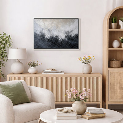 «Abstract Moody Forest Landscape», art du salon, impression sur toile encadrée