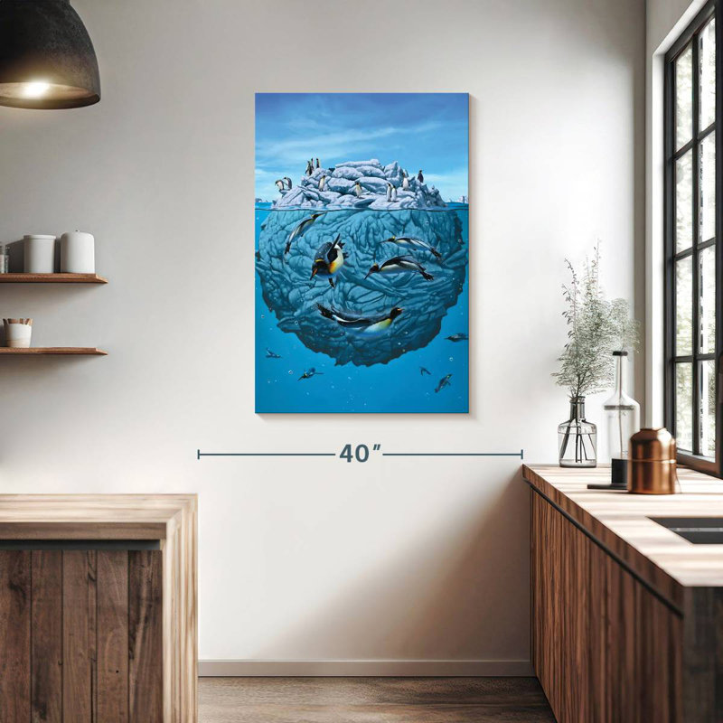 Brampt Penguin Wink, 39" H x 26" W
