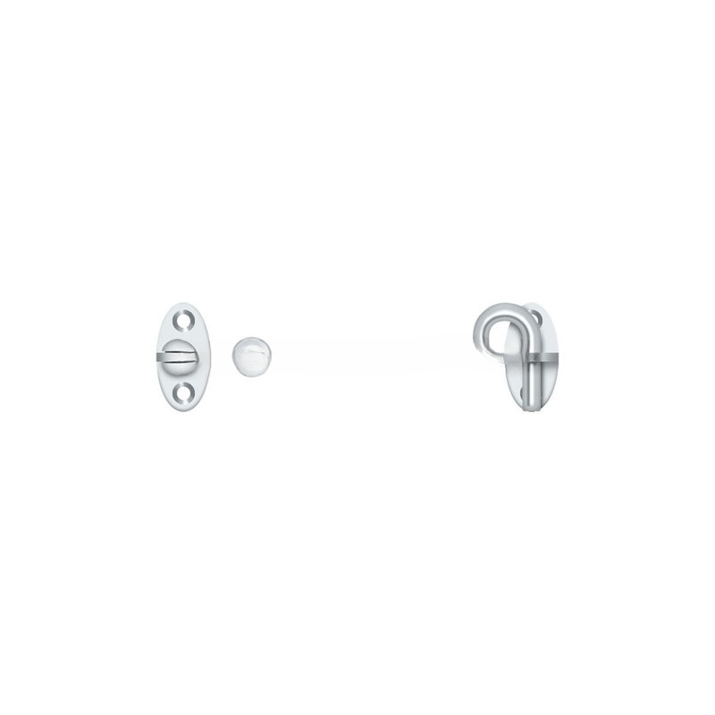 Deltana CHK4U26 4" Length Cabin Door Swivel Hooks Polished Chrome