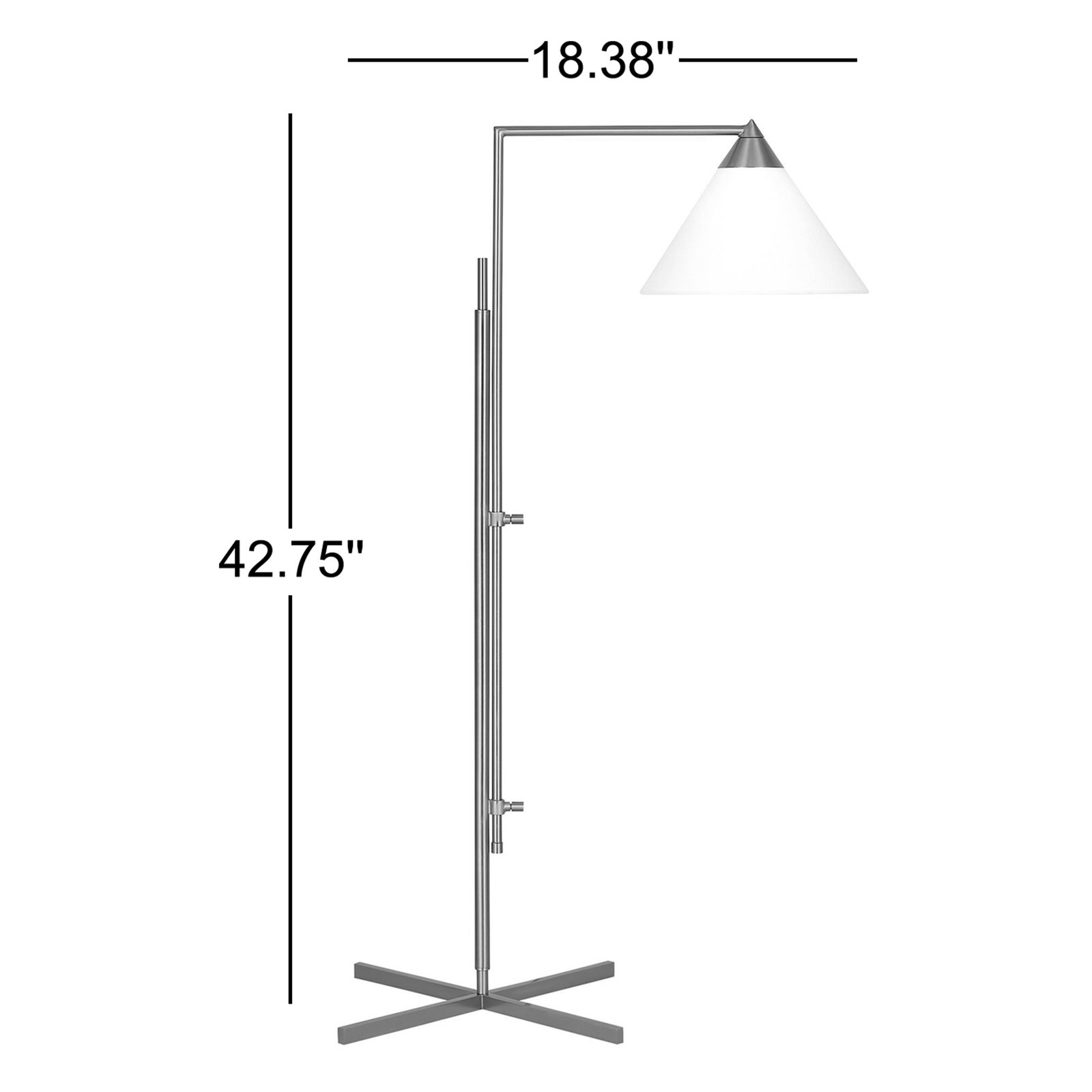 Noki 42.75'' Floor Lamp, Deep Bronze