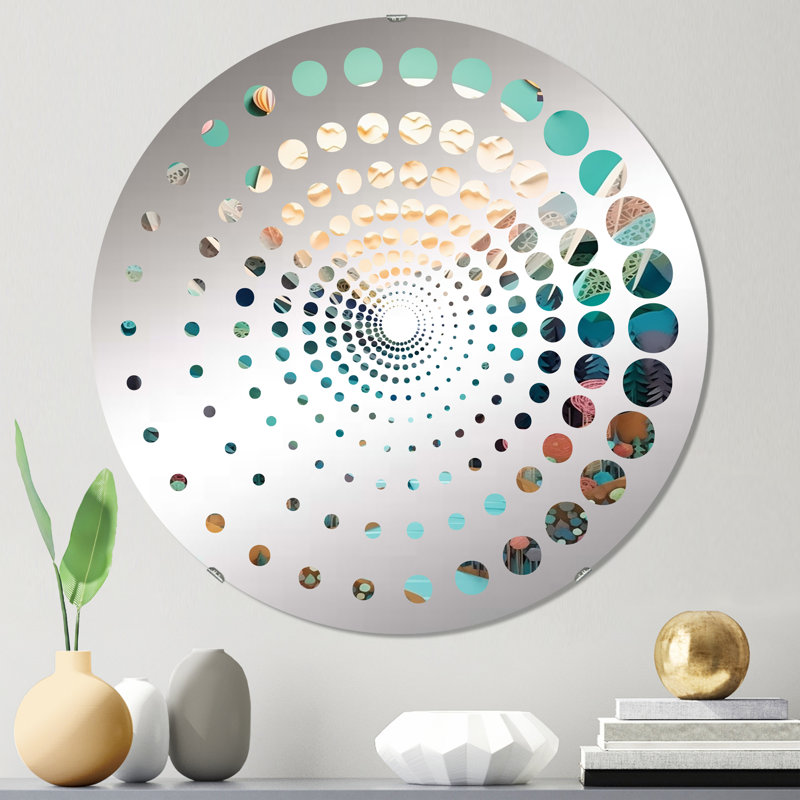 Jaequan Circle Mirror, 23.6" x 23.6"