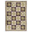 One-of-a-Kind High-Quality Hand-Knotted Dark Purple/Green/Ivory Area Rug