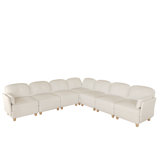 L Shaped Sectional Teddy Velvet Couch With Storage,Corner Modular Sofa Oversized Sofa