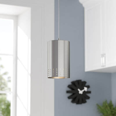 Luminaire suspendu cylindrique simple à 1 lumière Anupam