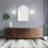 Stasia Vanity Light with Frosted Glass Tapered Shades for Bathroom, Satin Nickel-200423089