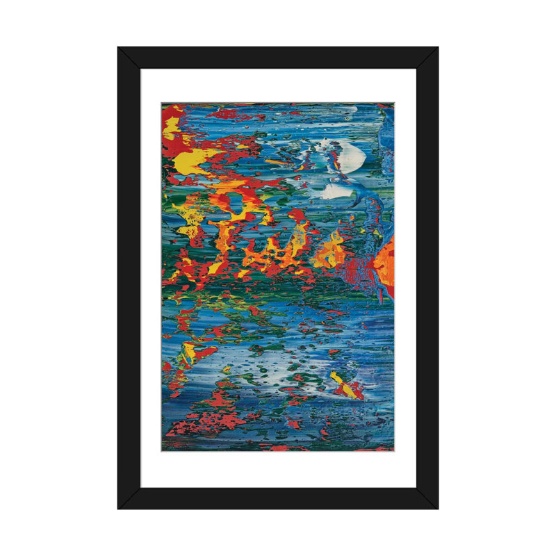 « kurt hawn », reproduction sur toile, Papier d'art encadré noir, H 32 po x l 24 po x P 1 po, Blanc