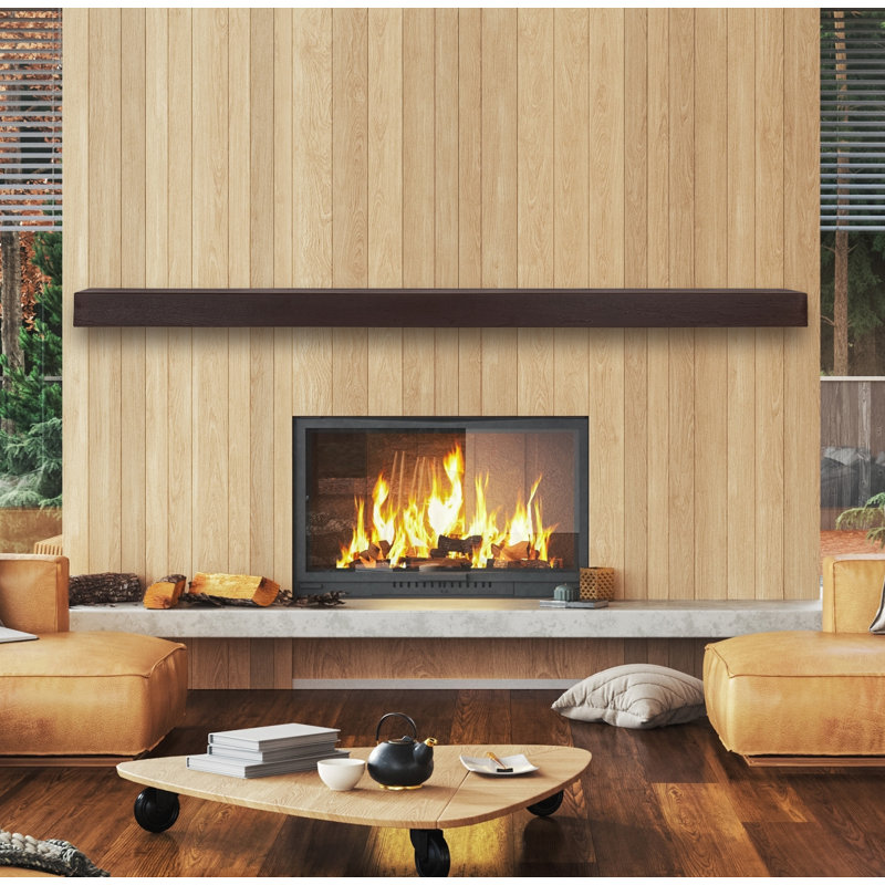 Linear Non-combustible 84" Shelf Mocha Finish, 84", Mocha