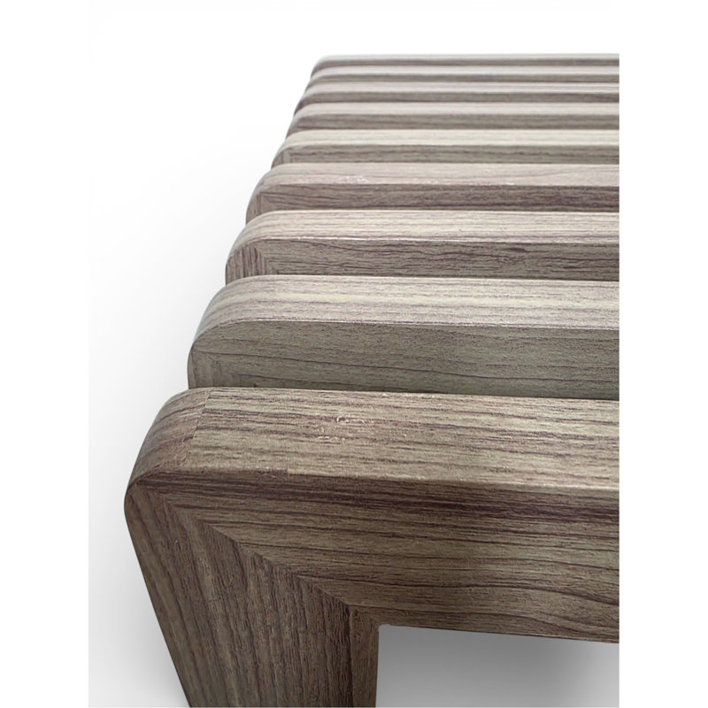 Dune Rounded Bench - Ash Brown