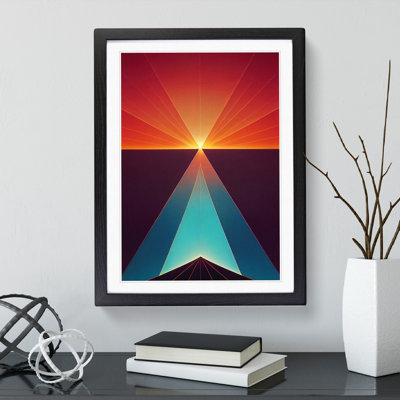 Powerful Abstract Sunset - Wall Art