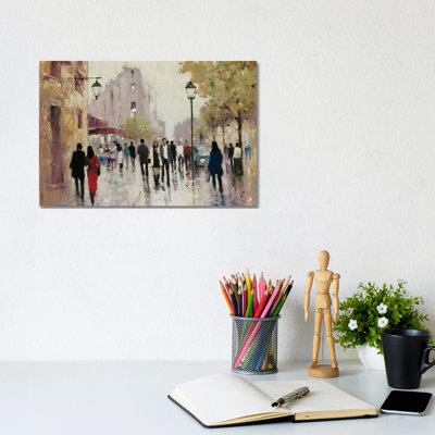 Paris Afternoon I by E.A. Orme - Wrapped Canvas Print