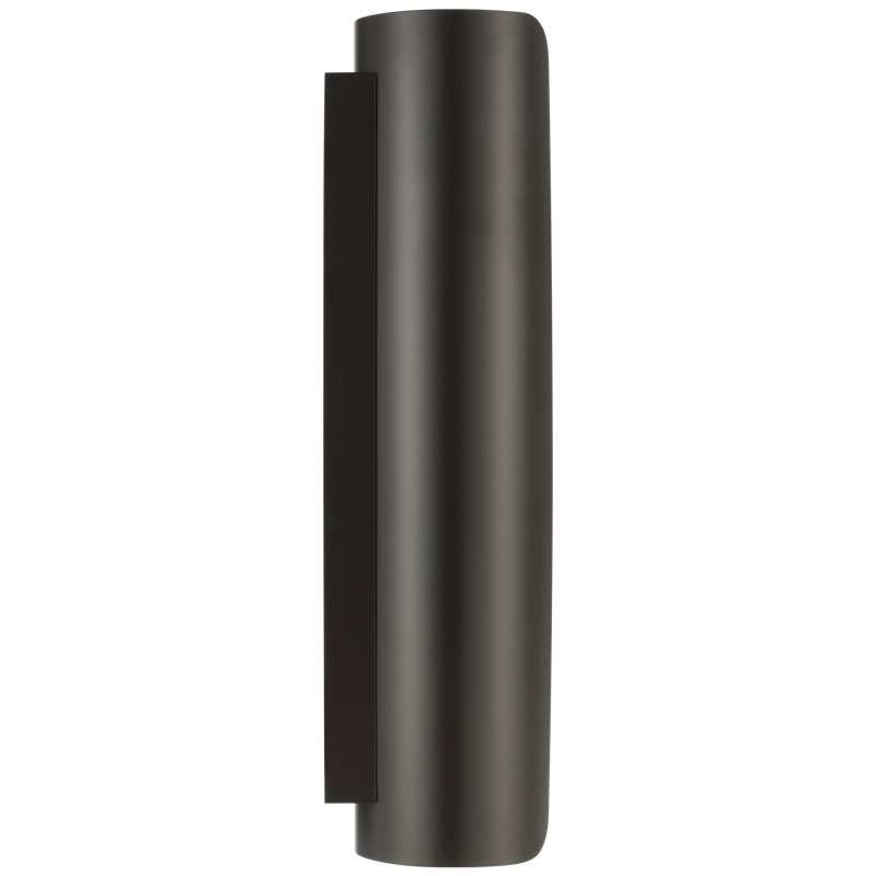 Anne-Marie Barton Armise 18" Sconce with Alabaster, Matte Carbon, 29" H x 7" W x 7.75" D