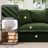 Chenille Armchair – Deep Seat, Detachable Cover & 3 Big Pillows – Comfy Single Sofa For Small Space-13397494