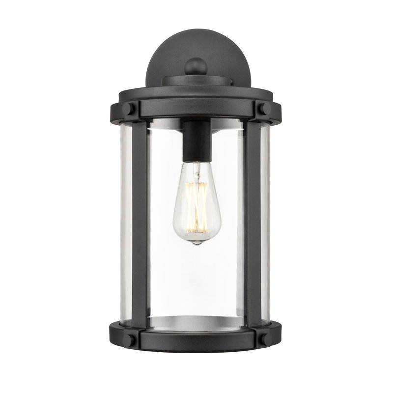 Aadison 1 Light Outdoor Wall Sconce, 16.8" H x 9" W x 10.1" D