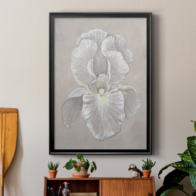 «White Iris II», reproduction encadrée de qualité supérieure - prête à être accrochée