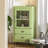 Green Solid + Manufactured Wood+Glass Display Cases-121575642