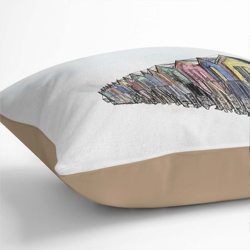 Square Throw Cushion, 55 x 55 cm, Stone