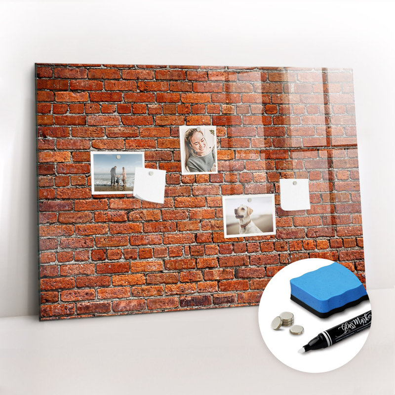 Magnetic Glass Photo Memo Board