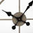 19" Brown Round Modern Farm Wall Clock