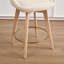 Tabouret de comptoir pivotant rembourré en lin de 26,8 po avec structure en bois massif-2036521130