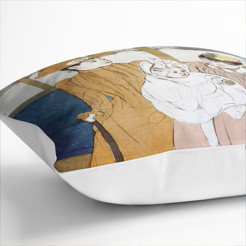 Square Cushion, 40cm H x 40cm W x 15cm D, White