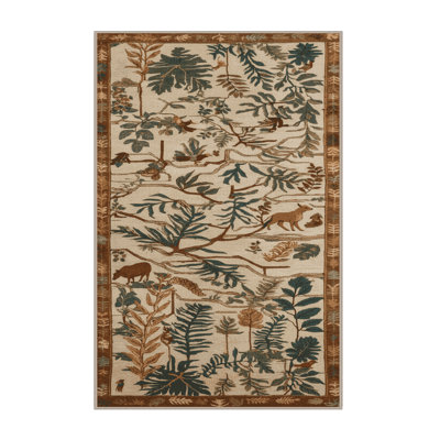 Tapis brun lavable à la machine