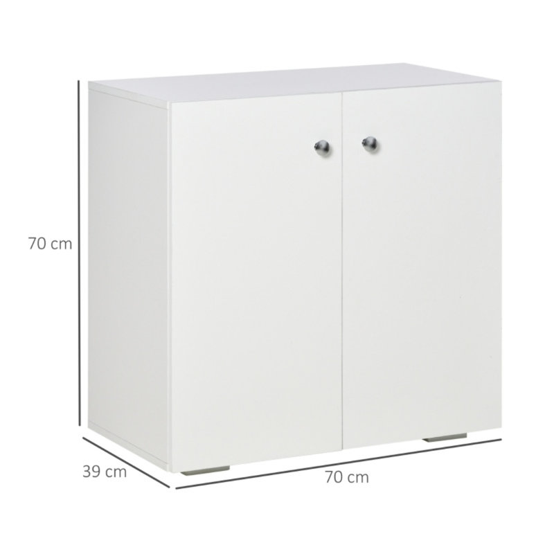 70cm Sideboard, White
