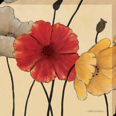 GreatBigCanvas Watercolor Poppy I by Carol Robinson Canvas Wall