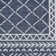 Hassett Oriental Machine Made Power Loom Polypropylene Indoor / Outdoor Area Rug in Navy/White