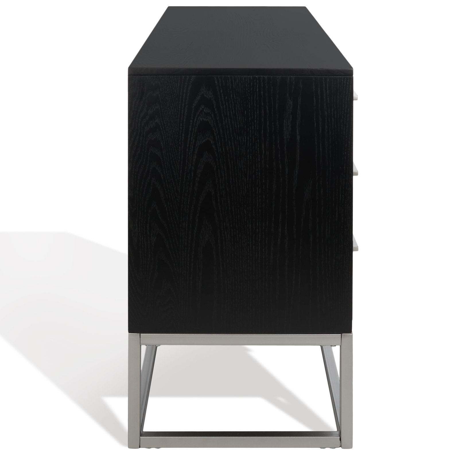Sheldon 56 " Double Dresser, Silver/Black