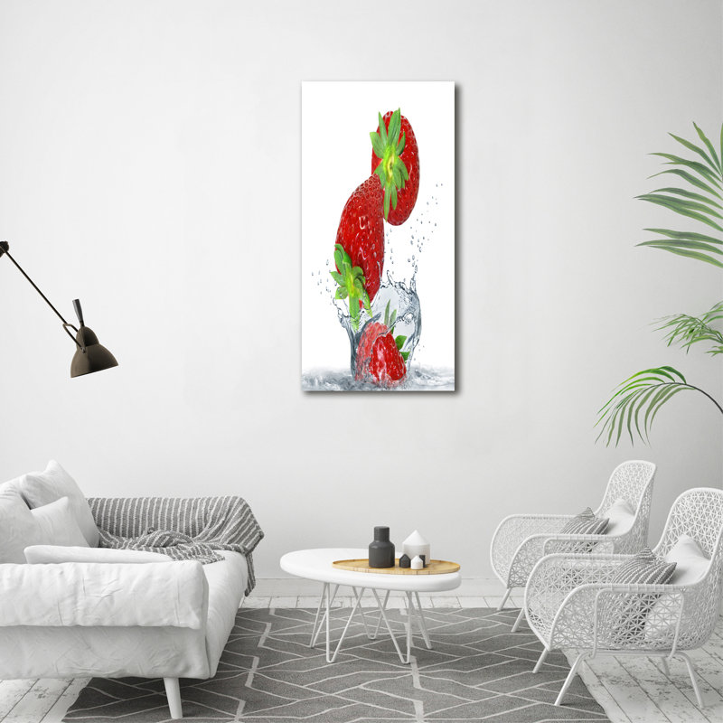 Strawberries - Wrapped Canvas Print