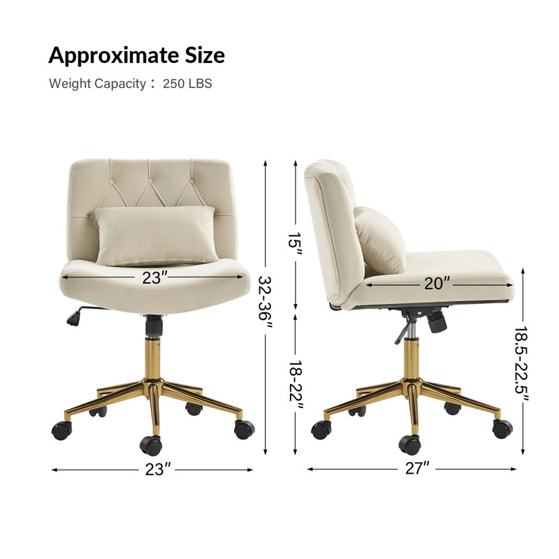 Fauteuil de bureau en polyester avec coussin inclinable moderne Guitra, Tanné