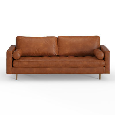 Pritchett 84" Vegan Leather Sofa