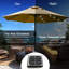 Parasol de patio 9 avec lumière solaire à DEL et inclinaison à manivelle Balkar-1993347776