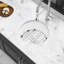 18" Ceramic Sink - Single Bowl, Dual Mount Choices, To Scratches And Chipping, White With Drain Bottom Grid For Long-term Performance Installation, Chipping
