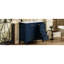 Meuble-lavabo bleu de 36 po avec lavabo en céramique lisse, structure en bois de pin massif, armoire de rangement, quatre tiroirs, pour l'entretien, un paquet de 36 po avec cadre et pieds en tache, système de tiroir, facile-33515400
