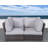 Arreola Fully Assembled 66" Wide Outdoor Wicker Loveseat with Cushions-71107605-92465189