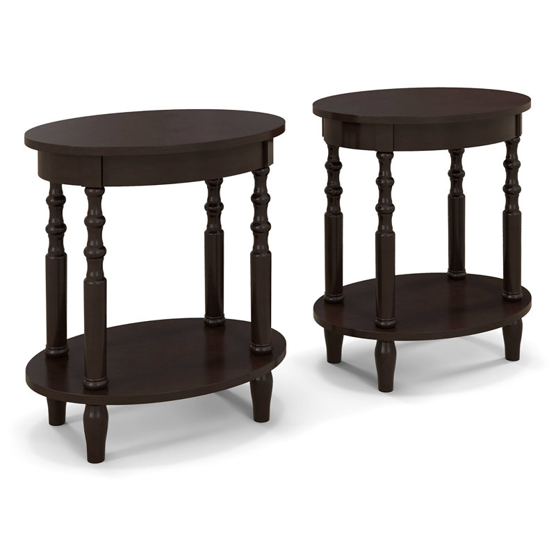 Ceriah End Table Set, Espresso, 2