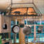 Bear at Lake Handcrafted Hanging Pot Rack