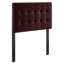 Tête de lit simple en velours Peyton Performance-426317974-426317973