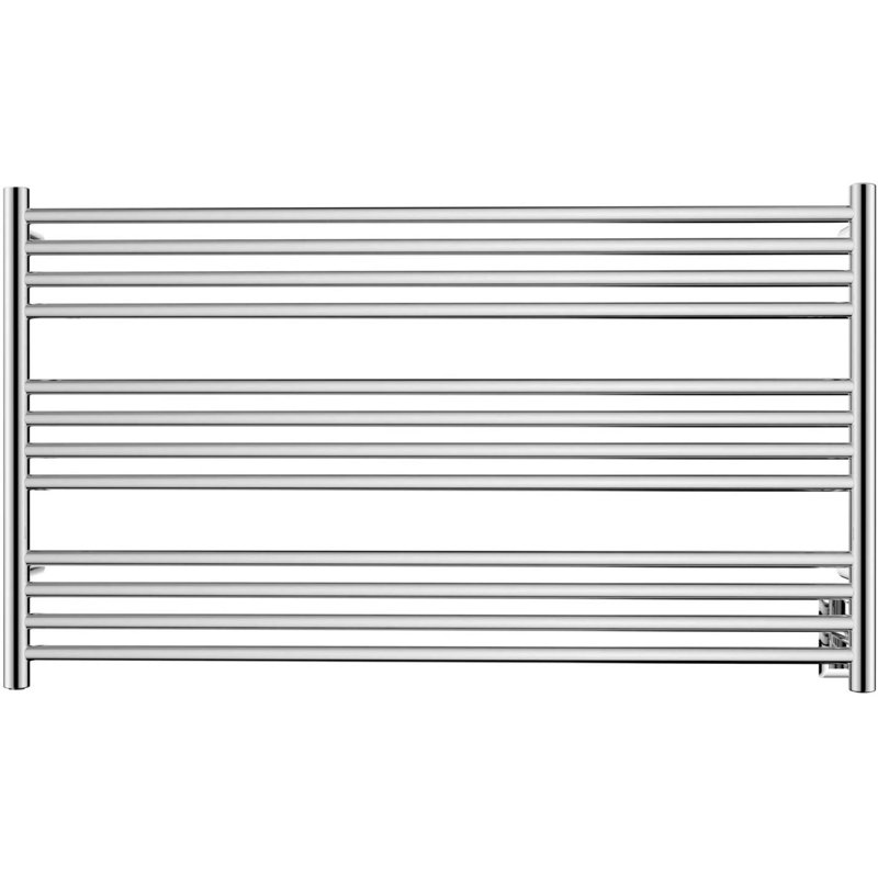 Chauffe-serviettes électrique mural 12 barres, Acier inoxydable miroitant