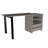 Malaui 120 Desk, Two Legs, Two Drawers, Two Shelves(Desk)