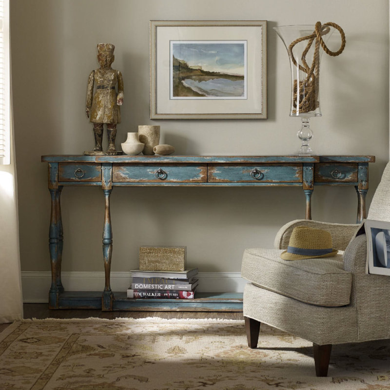 Console Sanctuary, Bleu acier antique
