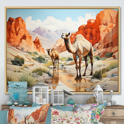 " Camel Desert Wanderer Geometric "